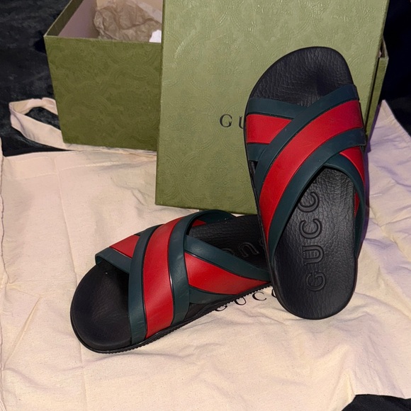 “Black” Women’s Gucci Web Sandals